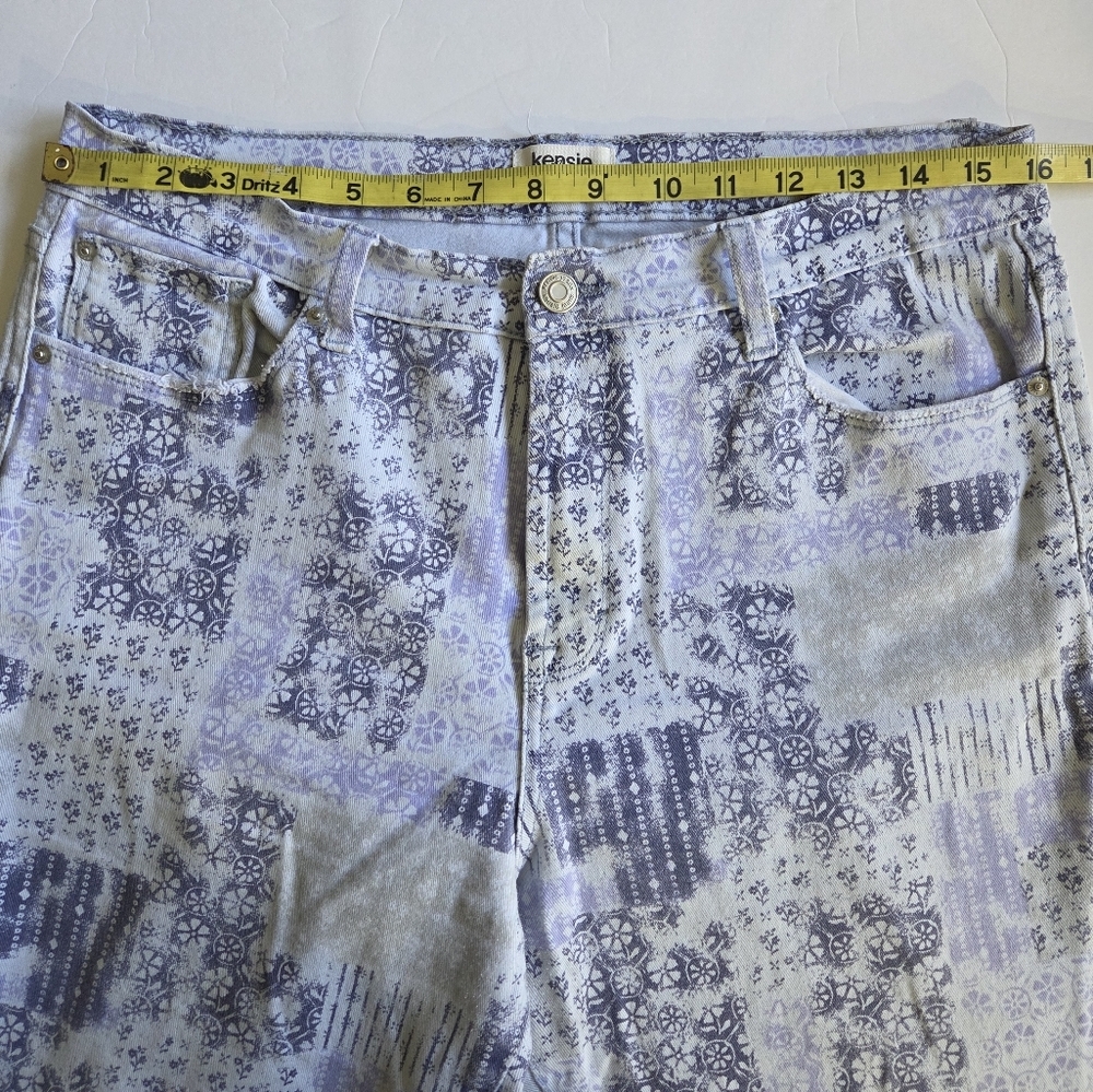 Patchwork Patterned Kensie Straight Fit Jeans - image 7